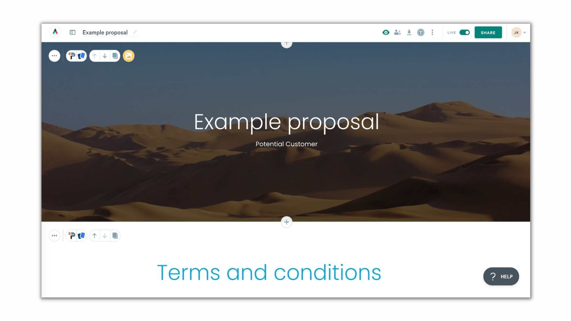 Example proposal