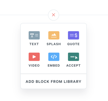 Qwilr content block types