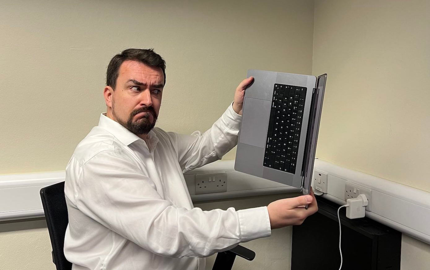 Reading a PDF on your laptop... 
